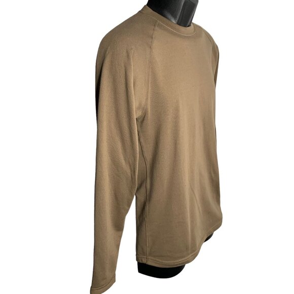 Red Head Base Layer Fleece Long Sleeve Shirt S Mocha Brown Bass Pro Round Neck - Picture 5 of 6